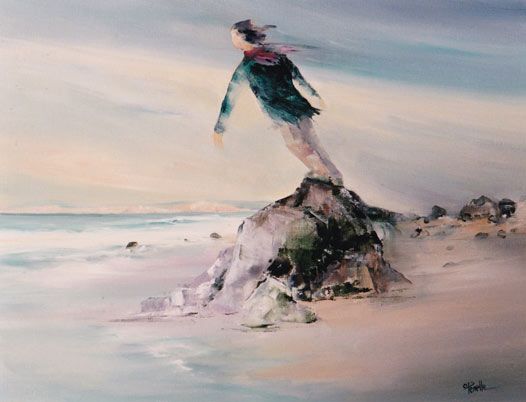 Odile Penelle Vents Contraires Acrylique